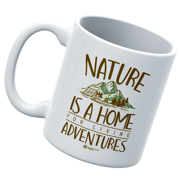 Nature Is A Home White Coffee Mug